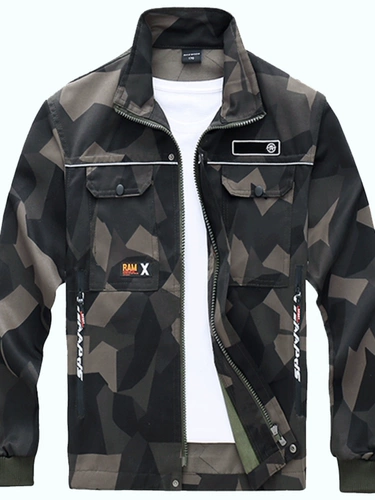 Камуфляжный износостойкий комплект для работы, куртка, рабочая одежда, защита от ожогов