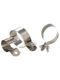 304 stainless steel ohmic grounding clip pipe clamp riding clip bracket pipe buckle throat hose water pipe 100