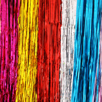 Rain silk curtain tassel color strip flower wedding room wedding shopping mall birthday activities party background decoration