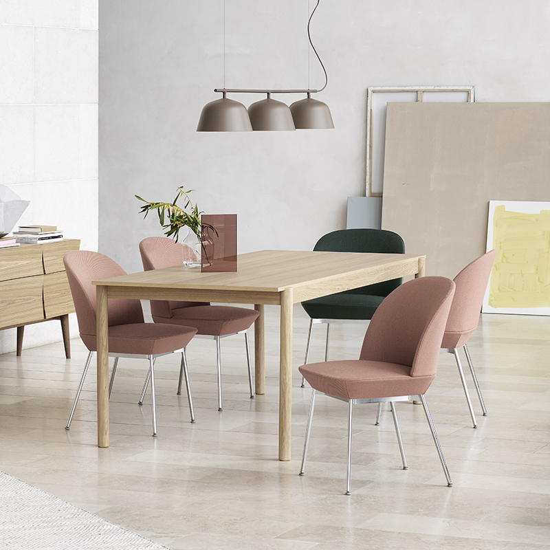 muuto OSLO Denmark imports Oslo series steel pipe leg soft - pad finished chair office chair