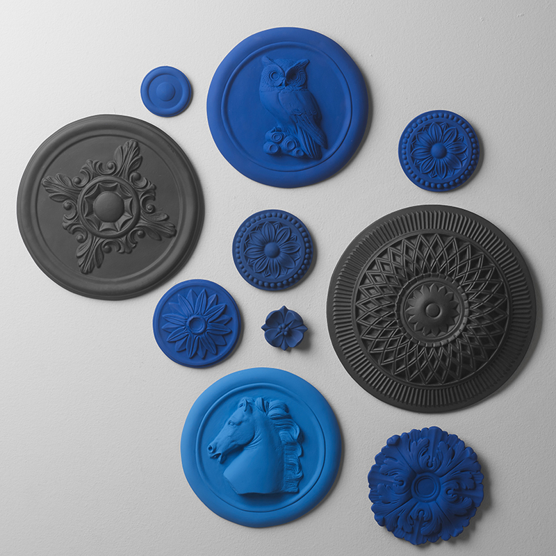 Sophia owl and horse head disc wall decorated with Greek imported wall hanging