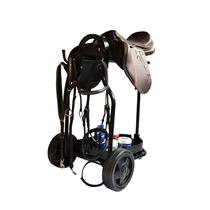 Folding saddle bike equestrian equipment saddle bike mobile saddle rack man-horse harness