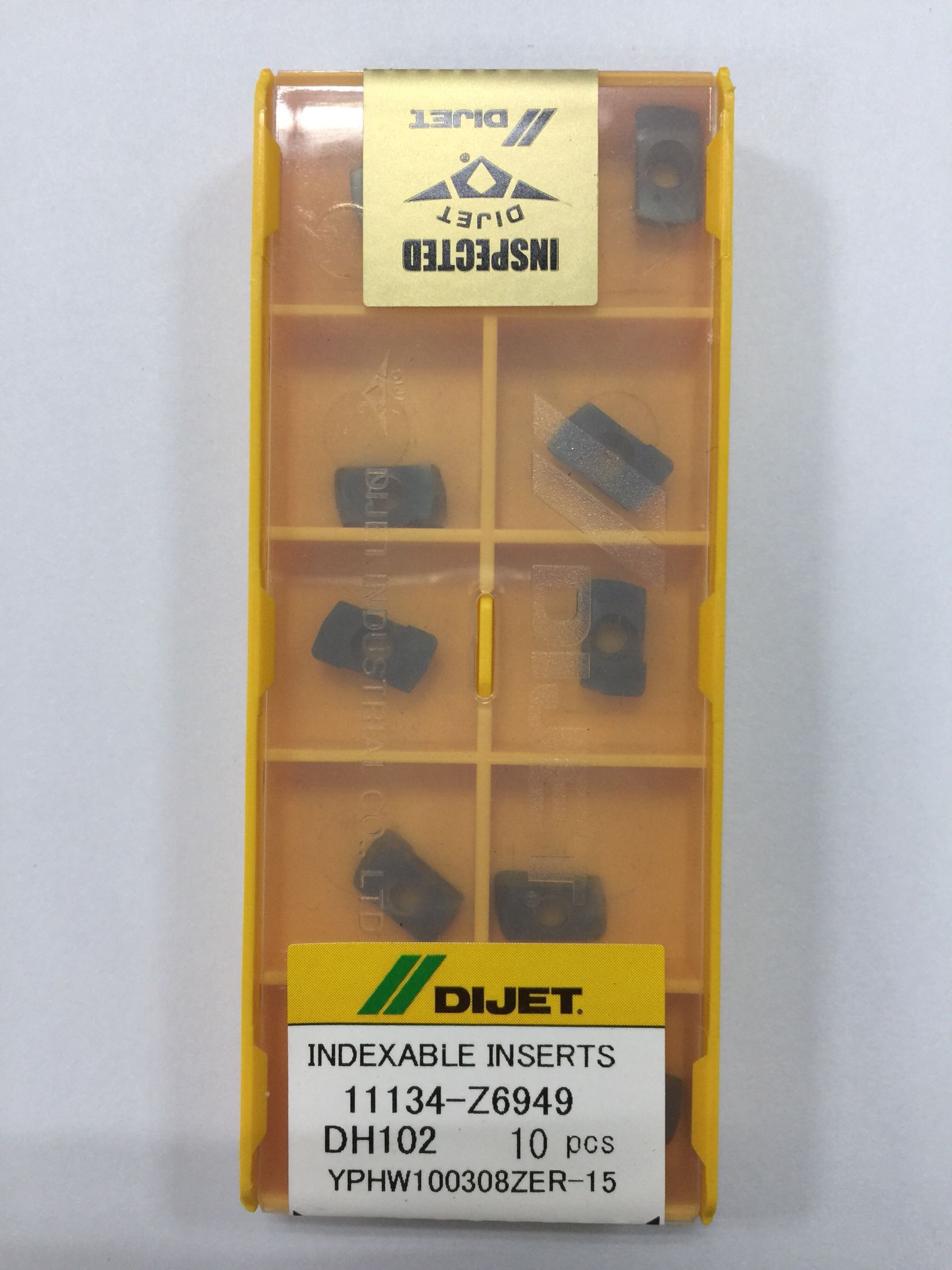 DIJET YPHW100308ZER-15 DH102 High Hard Finishing R0.8 Blade