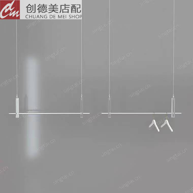 Clothing Store Clothing Clothes Rack Acrylic hanger Stainless Steel Hanging Hanger Wire Hanger Window creativity Customisable