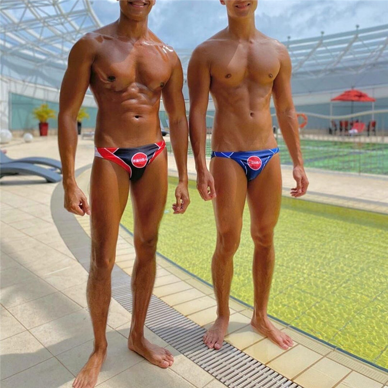  Sea Anchor Monarch Fashion Bikini Collage Swimming Pants Male Triangle Low Waist Sexy Navy Beach Spa Radico