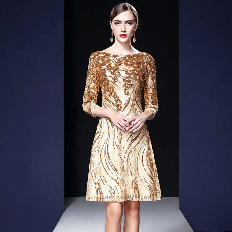 Happy mother-in-law wedding mother dress daughter married mother-in-law mother-in-law wedding dress banquet noble large size thin summer