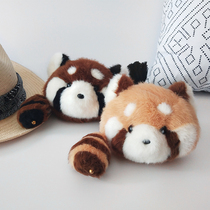 Original Dudu Red Panda Plush Coin Purse Cartoon Animal Cute Pendant Versatile Key Bag Creative Handbag