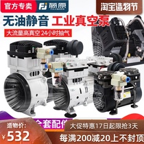 Fujiwara oil-free vacuum pump Silent industrial high vacuum pump Large flow DC vacuum machine negative pressure pump