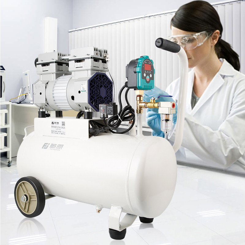 Fujiwara oil-free vacuum pump Small laboratory silent high-flow industrial CNC vacuum suction cup suction pump