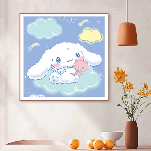 2023 Полный бриллиант Новая мультипликационная живопись спальня Симпатичная нефрита