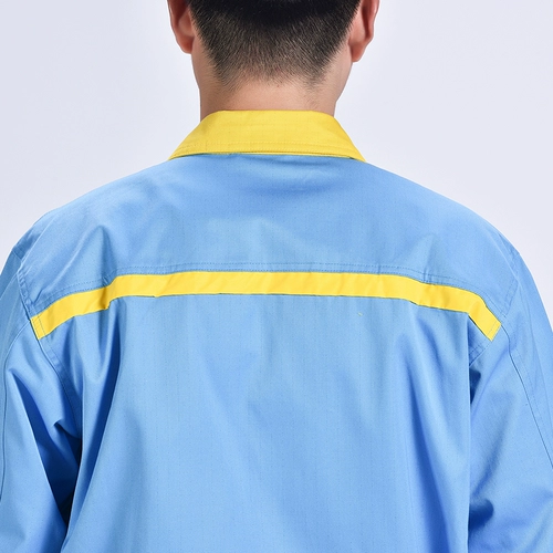 Синий комплект для работы подходит для мужчин и женщин