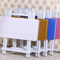 Simple modern accessories Kitchen Old-fashioned small dual-use dining table Folding dining table Rental wooden living room