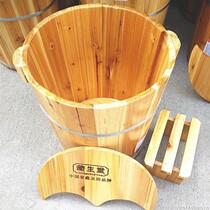Bamboo cylinder Bubble foot basin wood Wooden Frame Solid Wood Portable Bubble Feet Barrel Plus High Up To Calf Wood Basin Foot Therapy Wood High Depth 40 Wash Feet