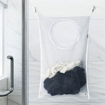 Bathroom toilet bath Hanging Dirty Laundry Bag Mesh Yarn Clothes Cashier Bag Hanging Bag Wall Hanging Door Rear Wall-mounted Storage Bag