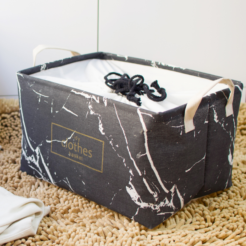 Clothes container box cotton linen arts wind household wardrobe containing basket box large foldable storage packing box