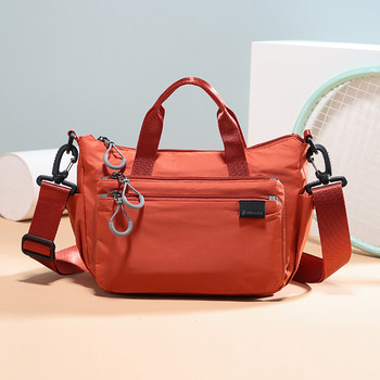 Firefox Casual Travel Handbag Women's Lightweight Waterproof Crossbody Bag Autumn and Winter Multi-Layer Nylon Shoulder Bag Canvas Women's Bag