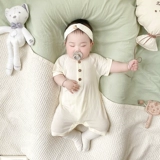 Детское летнее ультратонкее боди подходит для мужчин и женщин для девочек, летняя дышащая пижама, короткий рукав