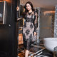 Yujie suit female 2023 spring new celebrity OL popular lace self-cultivation foreign style mid-length two-piece skirt