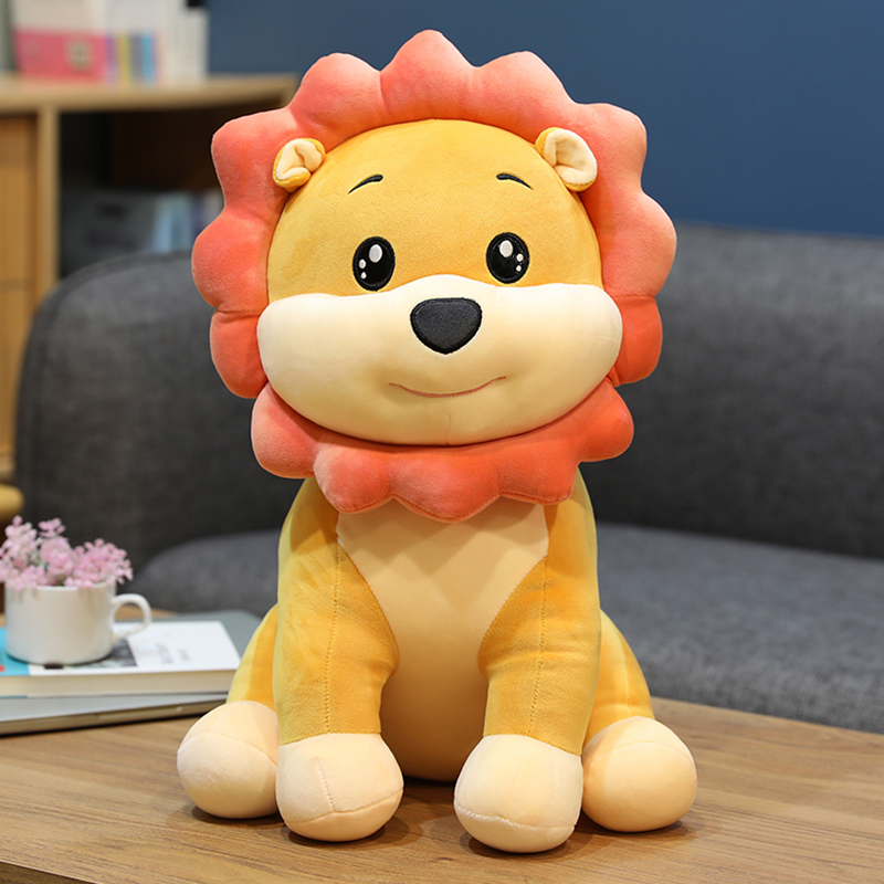 Cute little lion doll plush toy girl sleeping with pillow small number bed paparazzi children boy cloth dolls