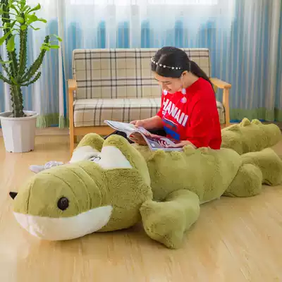 Cute crocodile doll large plush toy Bed lazy sleeping long pillow doll Super soft doll girl