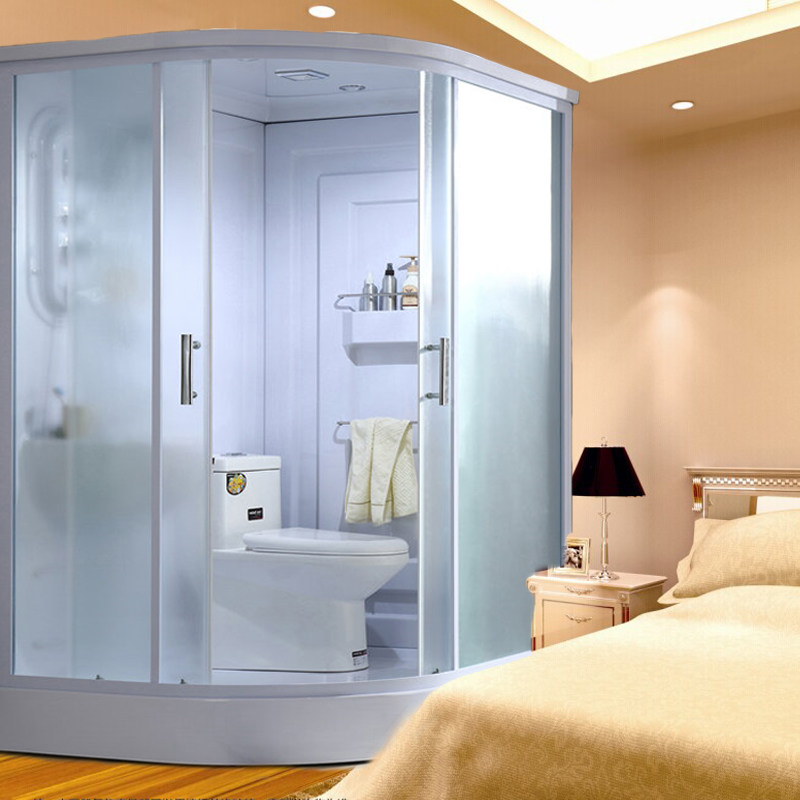 Overall shower room one-piece arc sector high-end guesthouse Waterproof with toilet mobile bathroom Bathroom Makeup room