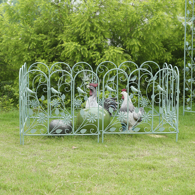 How to create a dream garden with outdoor wrought iron fencing: vintage ...