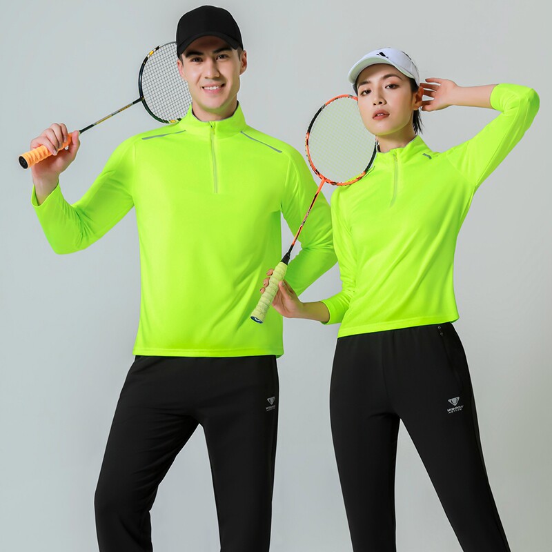 Spring and autumn quick-drying T-shirt brand long-sleeved women's couple outdoor sportswear fitness men's team suit running top custom 