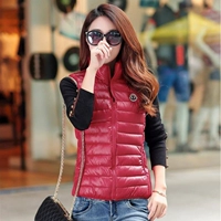 Cặp đôi mẫu Slim mỏng size lớn xuống cotton vest vest vest cotton vest đứng cổ áo vest nữ áo khoác bomber nữ