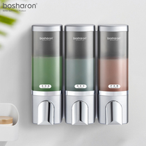 Bossalang punch-free wall-mounted shampoo and shower 500ML large capacity single double three-head soap dispenser for home hotel