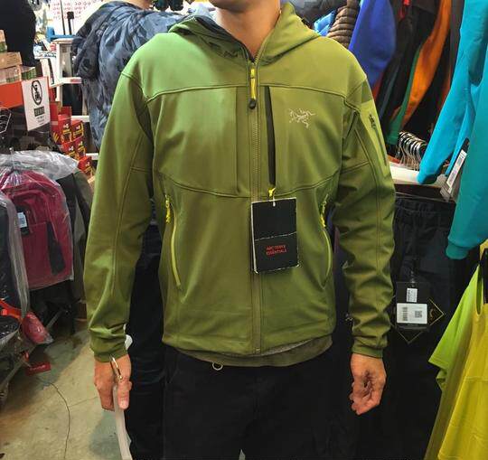 (sch) Arcteryx Gamma MX Hoody Ancestor Bird Men's Windproof Warm and Cap Softshell