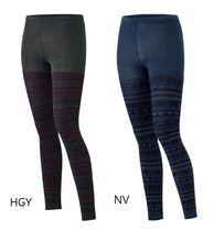 Montbell Jacquard tiles 1107294 womens medium volume insulation belt sweaty leggings