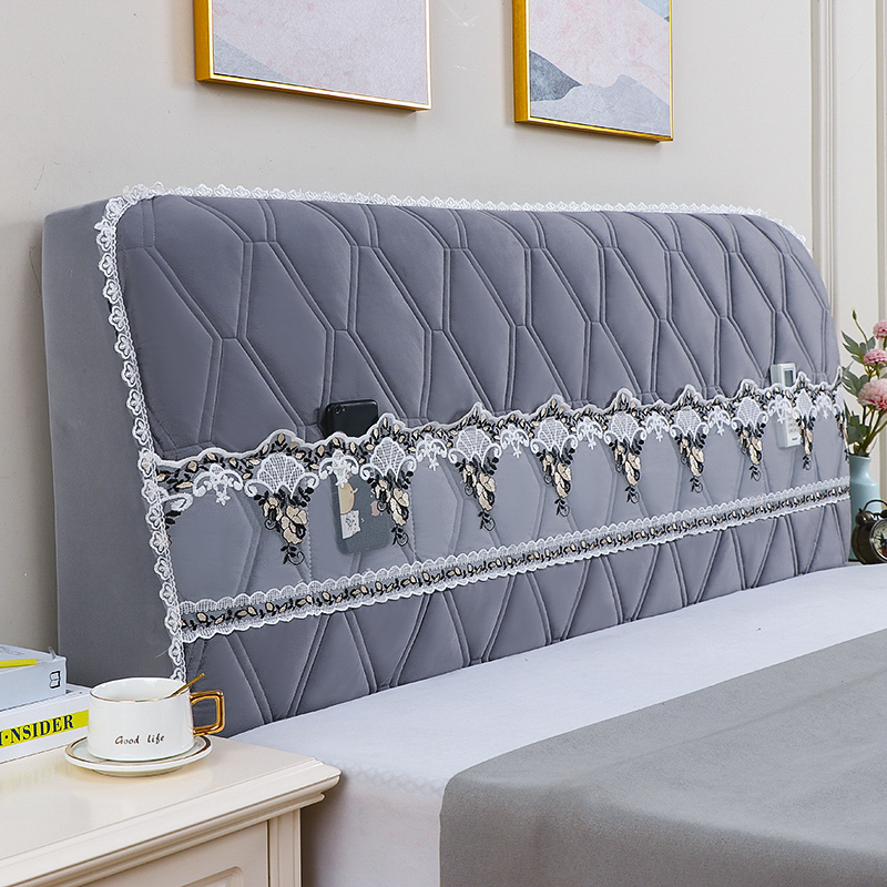 Full bag headboard cover universal arched thickened clip cotton European style 2021 new universal headboard cover sleeve soft bag