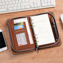 A5 Business detachable notepad zipper loose-leaf notebook sub-card bag multi-function office stationery custom logo