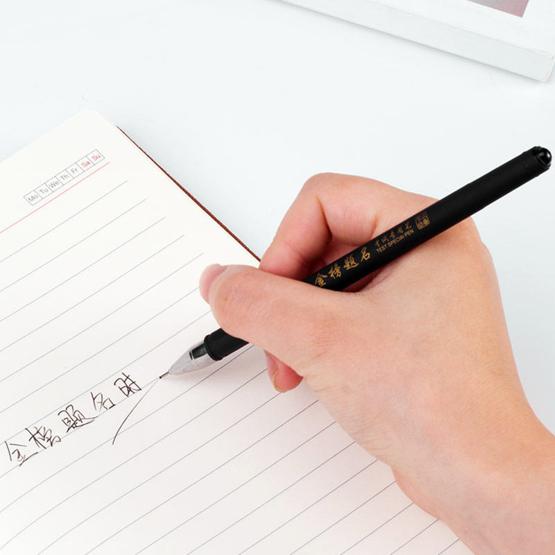 Gold List Title Examination Written Pen Office Supplies Pen Office Supplies Writing Fluency 0-5mm Signature Pen Twin Dragon Stationery