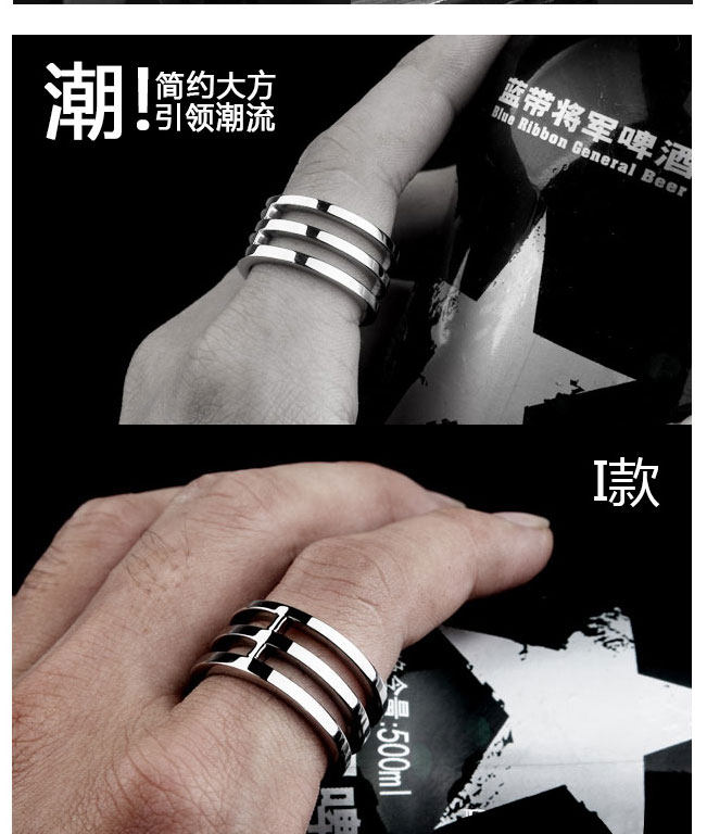 Bague homme PUNK ELEMENTS en Acier au titane - Ref 3088702 Image 27