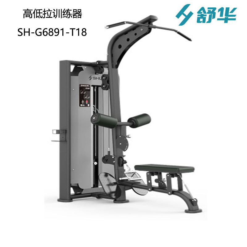 Shuhua high and low pull trainer SH-G6891-T18 professional gym with high and low pull machine