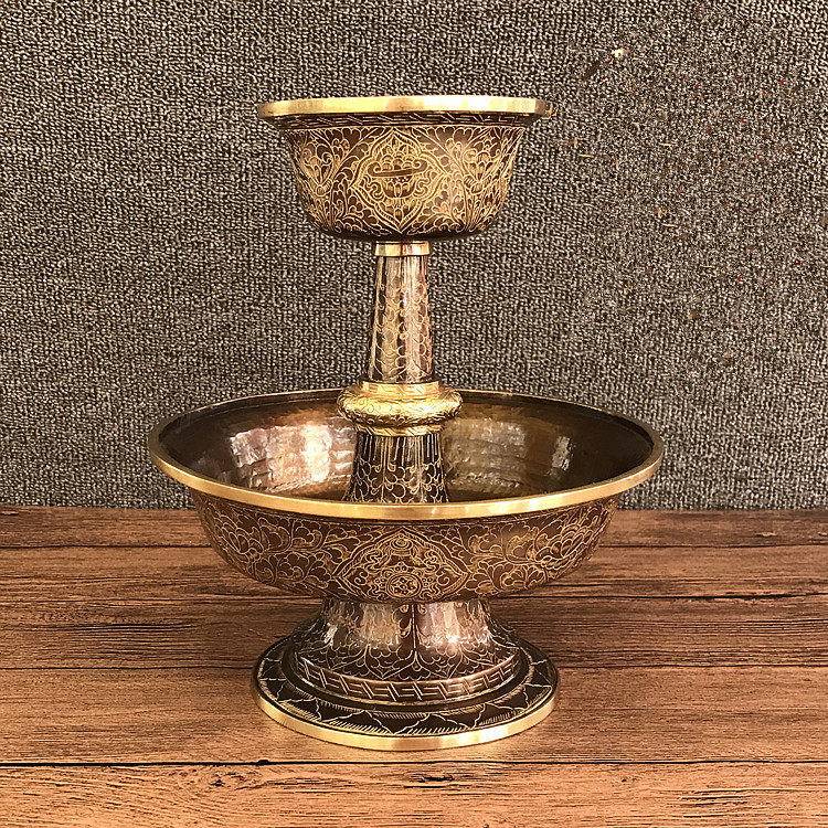 Nepal eight hair care cups, eight auspicious hair care cups, copper hair care cups