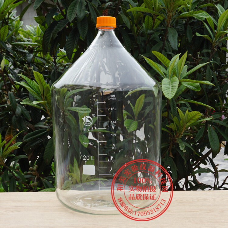 5L3.3高硼硅试剂瓶黄盖高硼硅5000ml丝口试剂瓶 耐高温高压