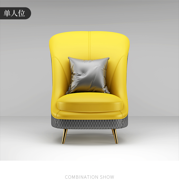 Sau khi ánh sáng sofa da sang trọng nhỏ gọn Hồng Kông-phong cách hiện đại kết hợp đơn ba chữ số của Bắc Âu cao cấp căn hộ nhỏ phòng khách sẵn sàng - Ghế sô pha sô pha giường