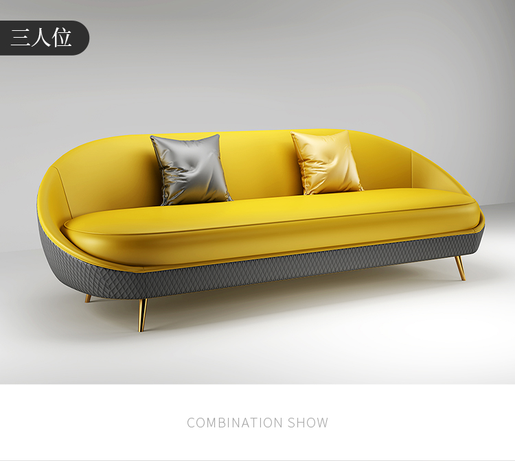 Sau khi ánh sáng sofa da sang trọng nhỏ gọn Hồng Kông-phong cách hiện đại kết hợp đơn ba chữ số của Bắc Âu cao cấp căn hộ nhỏ phòng khách sẵn sàng - Ghế sô pha sô pha giường