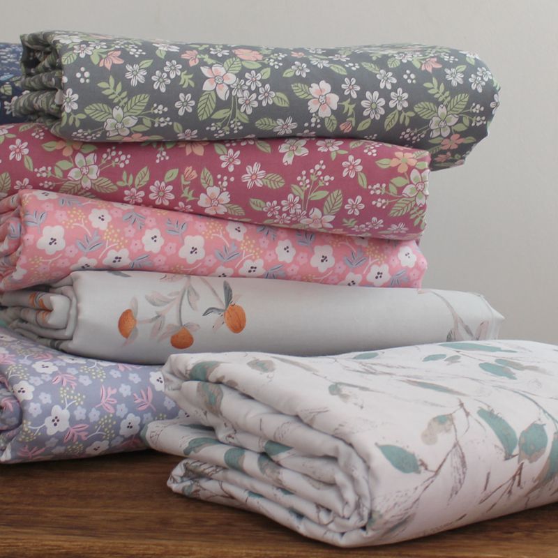 Pure cotton four-piece dormitory ins style bedding single student quilt cover three-piece set 4 pieces