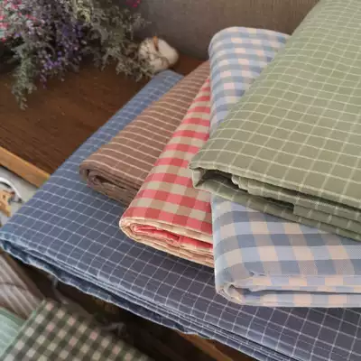 Foreign trade pure cotton old coarse cloth sheets plain sheets cotton double sheets single piece three-piece bed set thick and soft