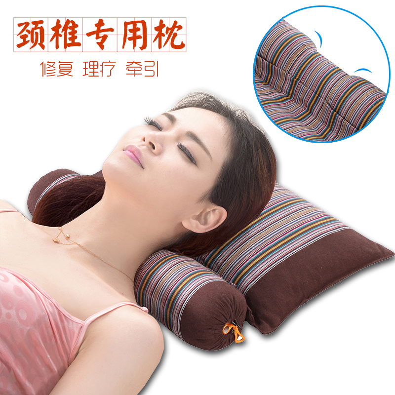 Cervical Spine Pillow Care Neck Pillow Repair Cervical Spine Pillow Pillow Core Special Buckwheat Leather Adult Crests Pillow Support Traction