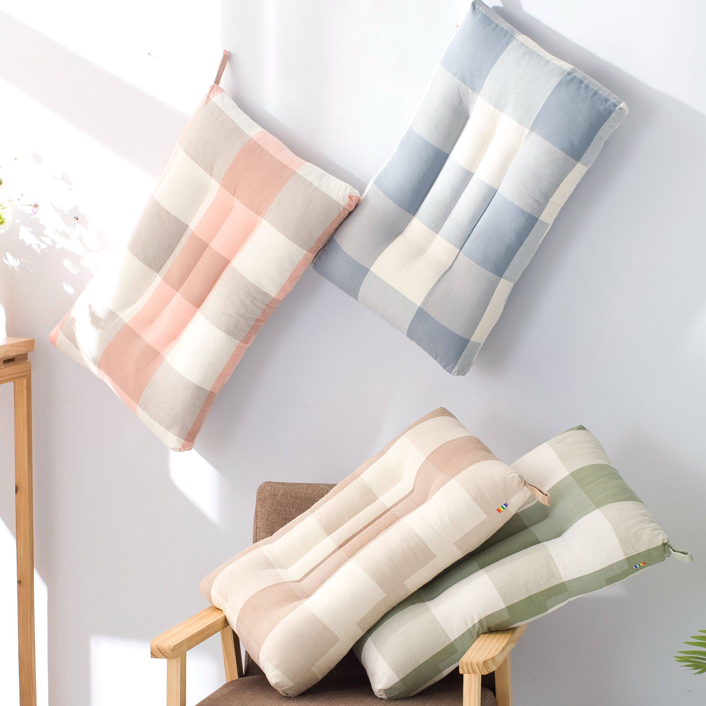 Good stock pure cotton pillow pillow pillow core cervical spine cervical neck pillow lovers Home Pillow Core Single students a pair of beats 2