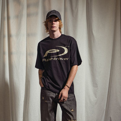round neck loose brand classic logo printed short-sleeved T-shirt