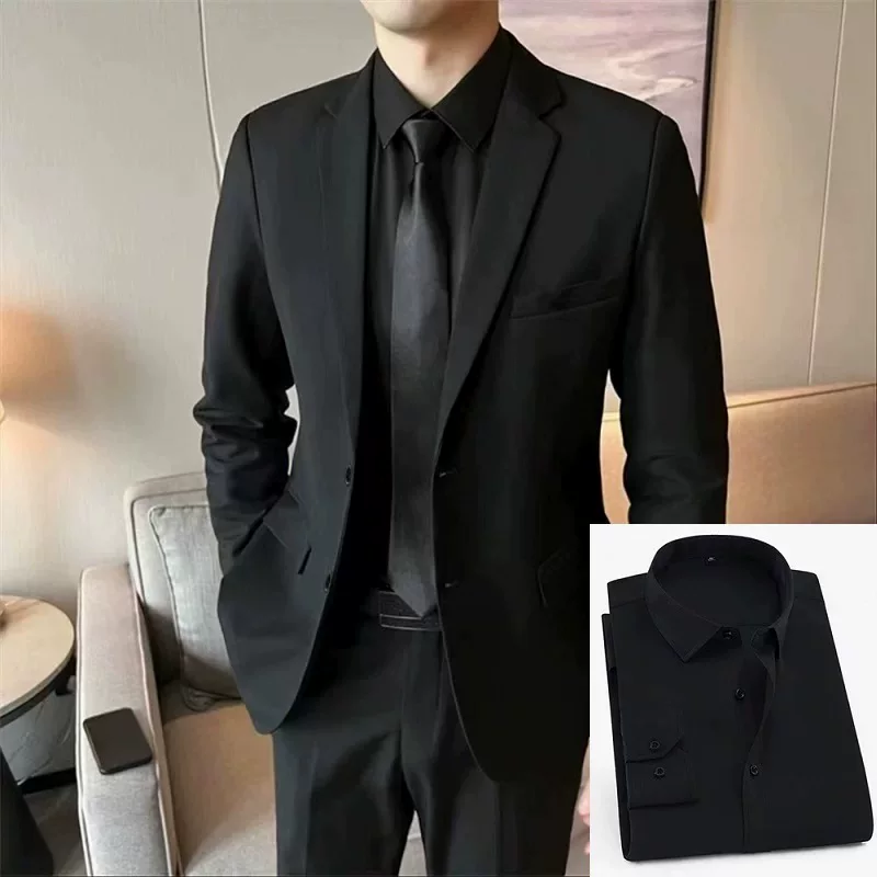 Мужской набор, классический пиджак костюма, платье, slim fit, корейский стиль