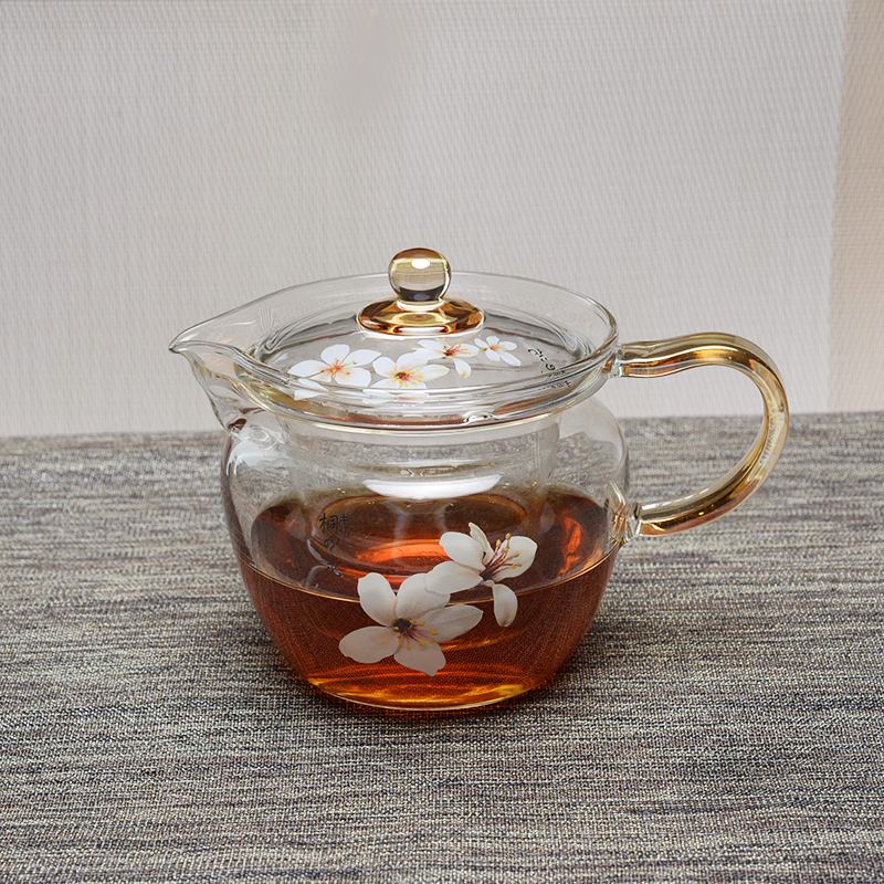 YAMA Taiwan Tonghua Heat-resistant glass Teapot Office filter Transparent Teapot Household Kung Fu Teapot