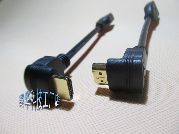 HD HDMI Right Angle 90 Degree Elbow Up Down Left Right Male to Female Elbow Extension Cable Length 15CM