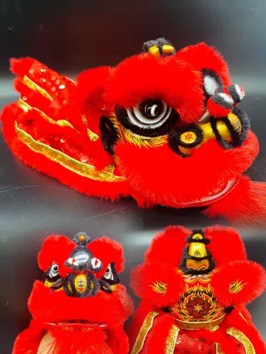 LS Wake Lion Ornament Mini Lion Head Net Red Lion Head Head Made Masshipship с китайскими характеристиками South Lion