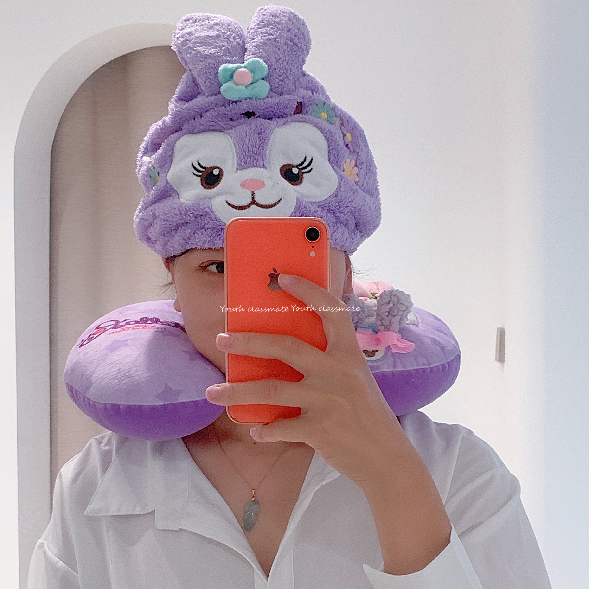 Cute thickened new flower selling cute teenage girl hearts dry hair hat female water suction speed dry cleaning hair wrap headscarf dry hair towel